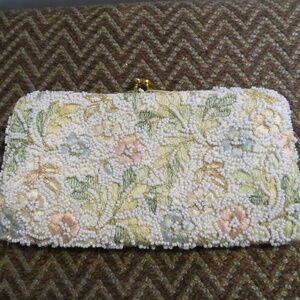 Very Vintage (1950's) Delicate Beaded Jolles Evening Clutch